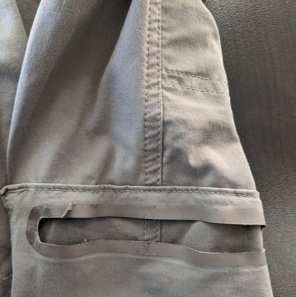 Eddie Bauer Sport Pants Womens 4 Stretch Olive green Nylon Capri Outdoors Hiking - Picture 9 of 9